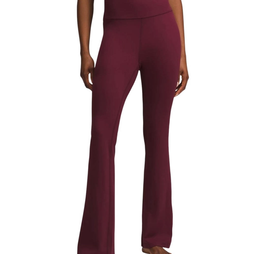 Lululemon Groove Super-HR Flared Pant Nulu - Merlot Sz 6
